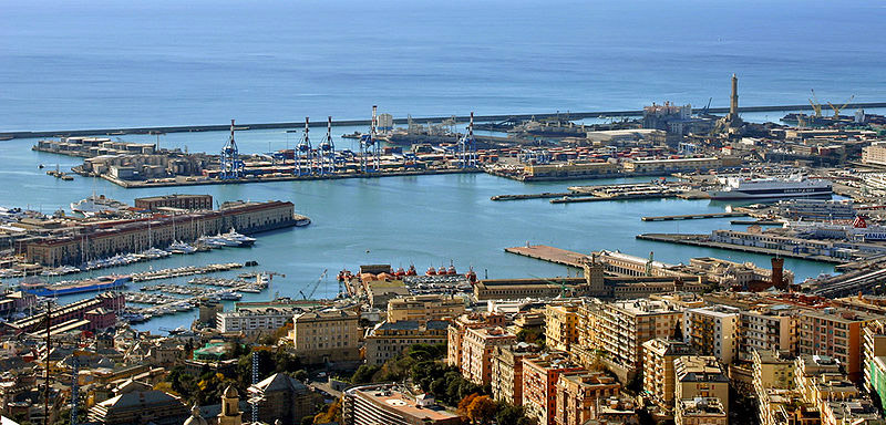Genova panorama Porto Antico
